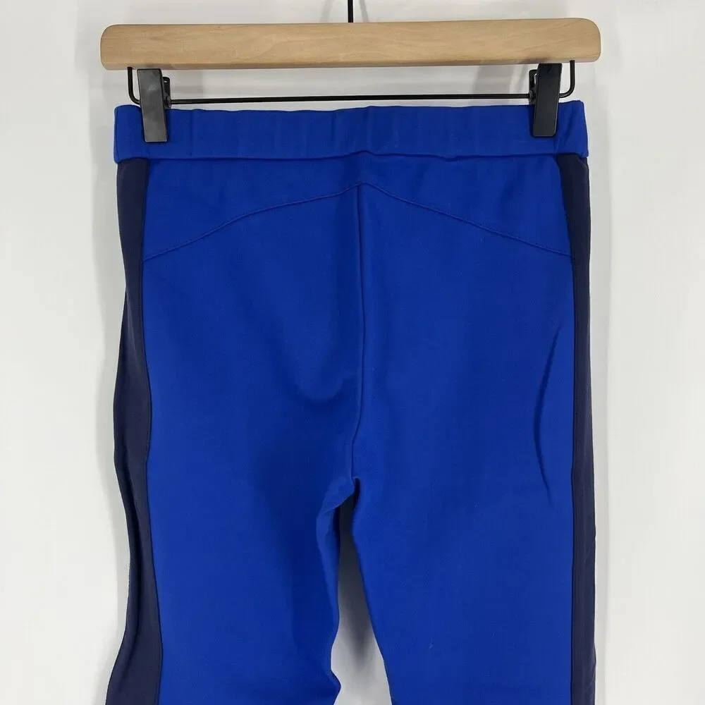 Tory Burch Sport Pants Size Small Women Blue Crop Stretch Pull On Ponte Knit